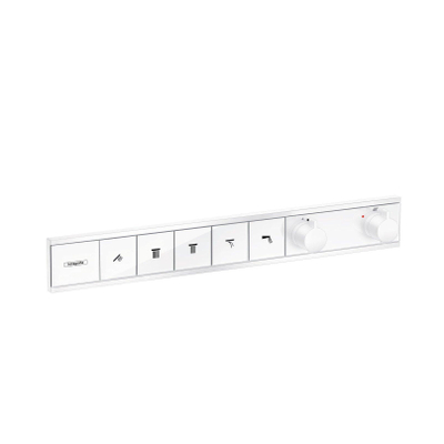 Hansgrohe RainSelect afbouwdeel voor inbouw douchekraan thermostatisch voor 5 functies 66.9x90cm mat wit