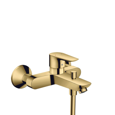 Hansgrohe Talis E badkraan met omstel met koppelingen polished gold