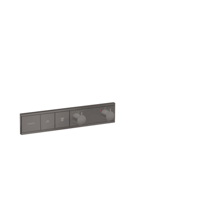 Hansgrohe RainSelect afbouwdeel v. inbouw douchekraan thermostatisch v. 2 functies 45.6x90cm brushed black chroom