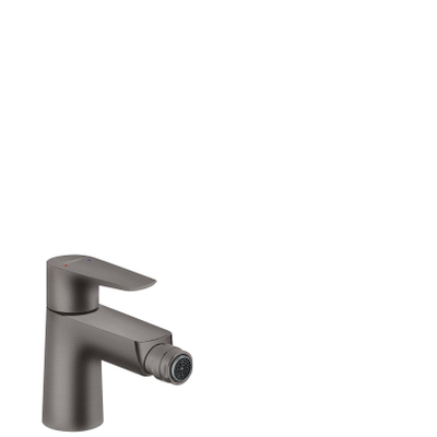 Hansgrohe Talis e 1-gr bidetmengkraan met wastegarn. brush black chr