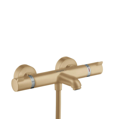 Hansgrohe Ecostat Comfort badkraan thermostatisch met omstel met koppelingen brushed bronze