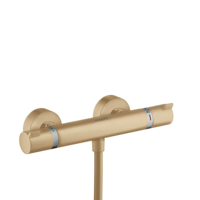 Hansgrohe Ecostat Comfort douchekraan thermostatisch met koppelingen brushed bronze