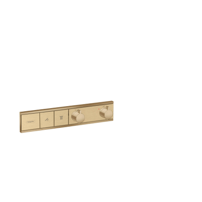 Hansgrohe RainSelect afbouwdeel v. inbouw douchekraan thermostatisch v. 2 functies 45.6x90cm brushed bronze