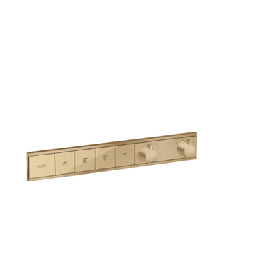 Hansgrohe RainSelect afbouwdeel v. inbouw douchekraan thermostatisch v. 4 functies 59.8x90cm brushed bronze