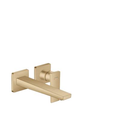 Hansgrohe Metropol afbouwdeel wandkraan met voorsprong uitloop 22.5cm brushed bronze