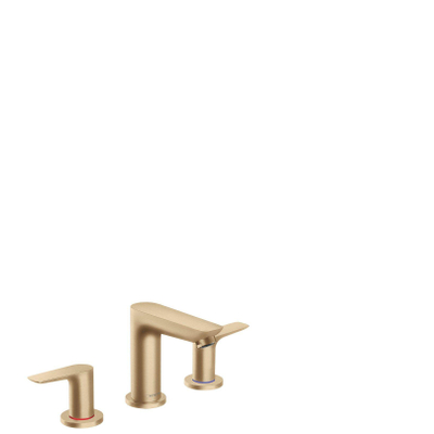 Hansgrohe Talis E wastafelkraan met waste brushed bronze