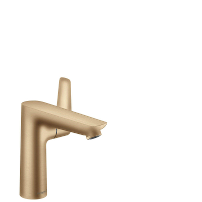 Hansgrohe Talis e 1-gr wastafelmkr 150 met trekwaste brushed bronze