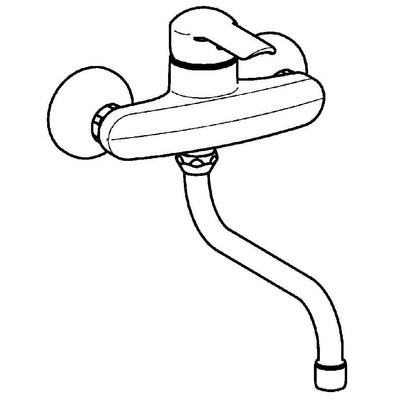 Hansa Vantis Keukenmengkraan 1/2 inch 2 kraangaten temperatuurbegrenzing Chroom glans