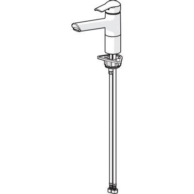 Hansa Vantis Keukenmengkraan 3/8 inch 1 kraangat temperatuurbegrenzing Chroom glans