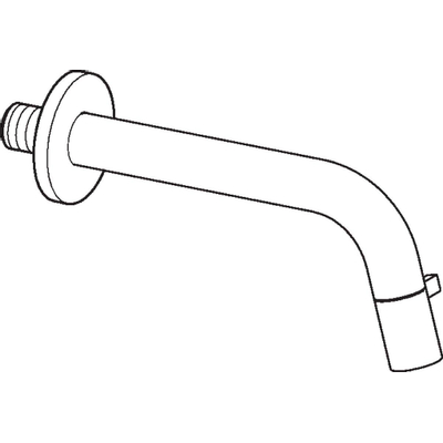 Hansa Hansanova tapkraan wanduitloop 1/2aansluiting sprong 186mm mat zwart