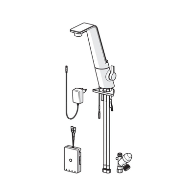 Hansa Alessi Elektronische kraan 3/8 inch Chroom glans