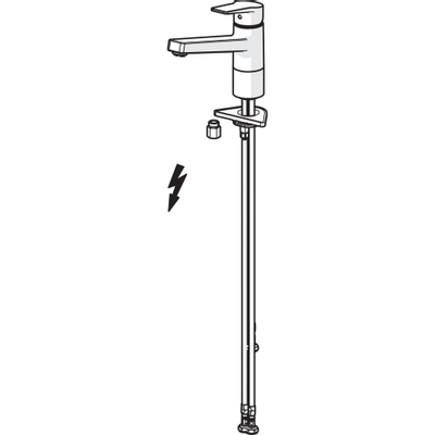 Hansa Twist Keukenmengkraan 17.2cm 1 kraangat temperatuurbegrenzing Chroom glans