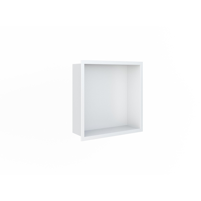 Looox BoX nis - 30x30x7cm - inbouw - met flens - wit