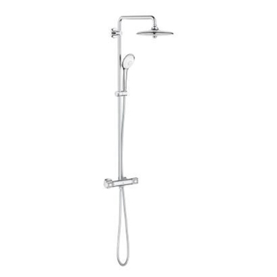 GROHE Euphoria Regendoucheset Opbouw- hoofddouche 26cm - massage handdouche rond - thermostatisch - watersaving - chroom