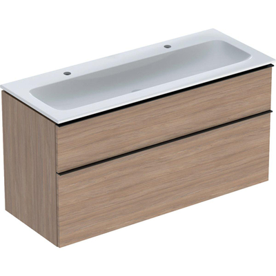 Geberit iCon badkamermeubelset 120x63x48cm 2 lades met softclose Spaanplaat Eiken