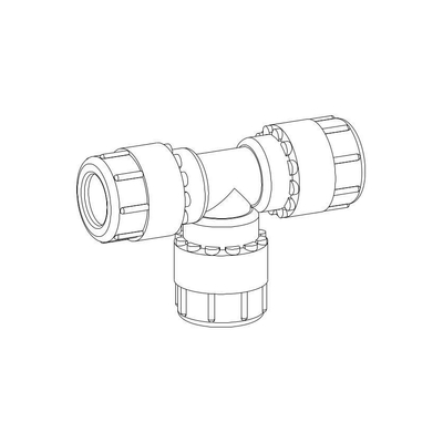 Wisa Simplast T stuk 3 x tyleen 32mm