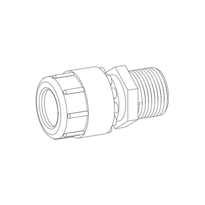 Wisa Simplast koppeling buitendraad x tyleen 1 x32 mm