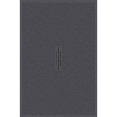 Kinedo Kinemoon style douchebak - 90x90cm - inbouw/opbouw - zaagbaar - mineraalcomposiet antraciet