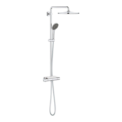 GROHE Vitalio Joy Regendoucheset Opbouw - hoofddouche 31cm - handdouche rond - zeepschaal - chroom