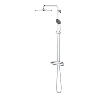 GROHE Vitalio Joy Regendoucheset Opbouw - hoofddouche 31cm - handdouche rond - zeepschaal - chroom