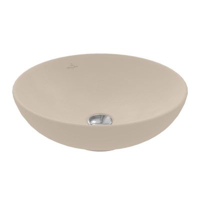 Villeroy & Boch Loop & Friends Opzetwastafel - 42 x 42 x 12 cm - Almond CeramicPlus - zonder overloop