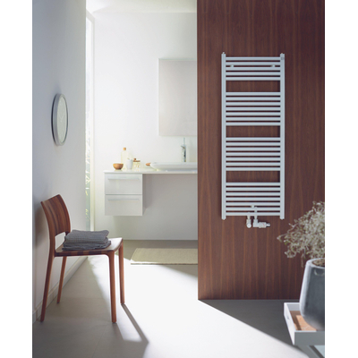 Zehnder Zeno handdoekradiator 118.4x60cm 667watt Staal Wit glans