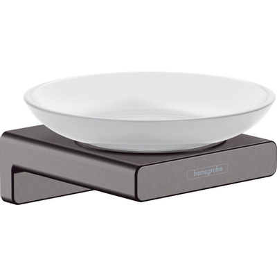 Hansgrohe Addstoris zeephouder met schaal brushed black chroom