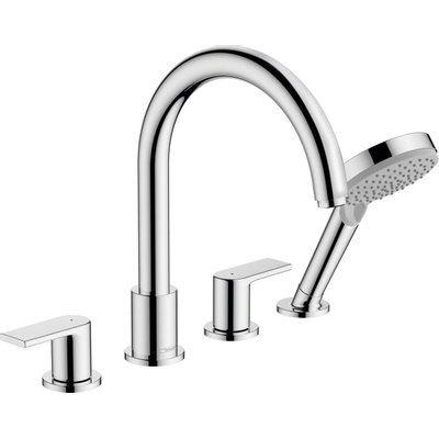 Hansgrohe Vernis Shape afdekset badkraan 211mm 4-gats chroom