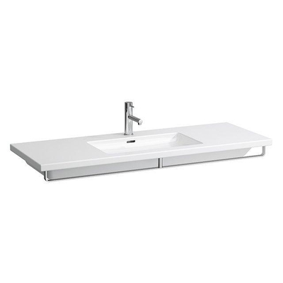 Laufen Living Square meubelwastafel 130x48x15cm zonder kraangat met overloop keramiek wit