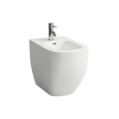 Laufen Palomba staand bidet 36x56x43cm 1 kraangat met gesloten zijden keramiek lcc-wit