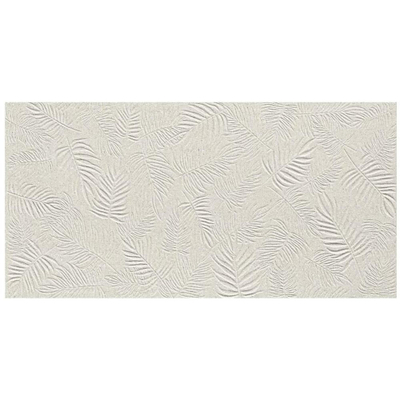 Atlas Concorde 3D Wall Carve Vloer- en wandtegel - 80x40cm - 8.5mm - gerectificeerd - Leaf Pearl (Grijs)