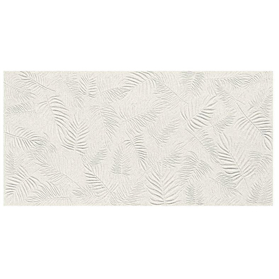 Atlas Concorde 3D Wall Carve Vloer- en wandtegel - 80x40cm - 8.5mm - gerectificeerd - Leaf White (Wit)
