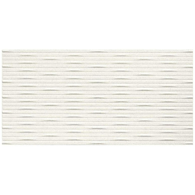 Atlas Concorde 3D Wall Carve Wandtegel - 80x40cm - 8.5mm - gerectificeerd - Whittle White (Wit)