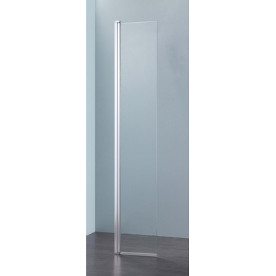 Royal Plaza Parri draaideel voor walk-in 35x200cm zilver profiel en helder glas met clean coating