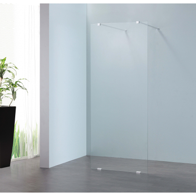 Royal Plaza Parri walk-in 100x200cm zilver profiel en helder glas met clean coating