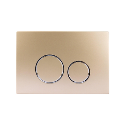 Starbluedisc Doppio bedieningsplaat voor Geberit UP100/UP320/UP720 reservoir chroom/champ gold