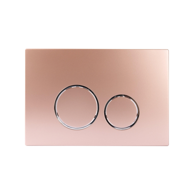 Starbluedisc Doppio bedieningsplaat voor Geberit UP100/UP320/UP720 reservoir chroom/rose gold