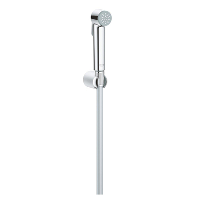 GROHE Vitalio Trigger Handdoucheset - 1 straalsoort - rond - met houder - gladde slang - 125cm - chroom