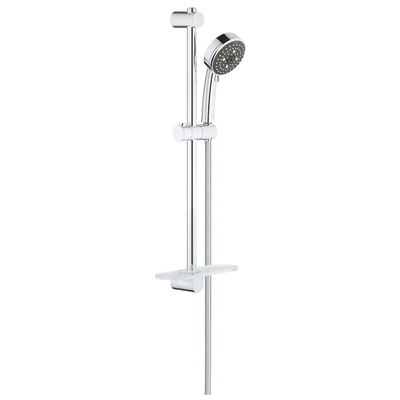 GROHE Comfort New doucheset met Vitalio Comfort New handdouche 4 standen 10cm met glijstang 70cm en doucheslang 175cm chroom