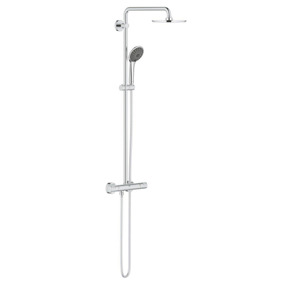 GROHE Vitalio Joy XXL Regendoucheset Opbouw - hoofddouche 21cm - handdouche 3 standen - thermostatisch - doucheslang 175cm - chroom