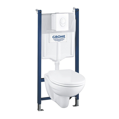 GROHE Solido Compact complete toiletset rimless met softclose zitting Wit