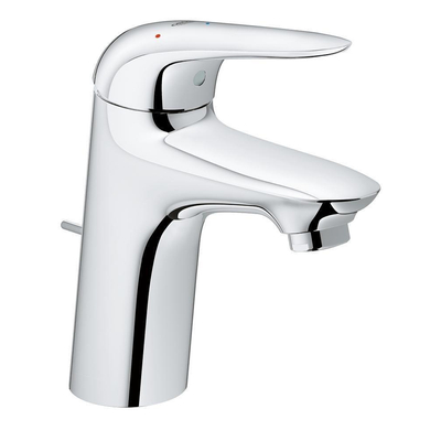 GROHE Wave New waterbesparende wastafelkraan M size met waste chroom