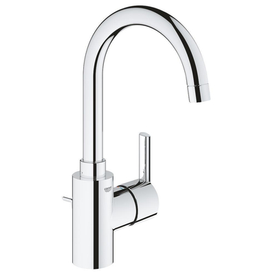 GROHE Feel wastafelkraan L-size met afvoerplug met hoge draaibare uitloop chroom