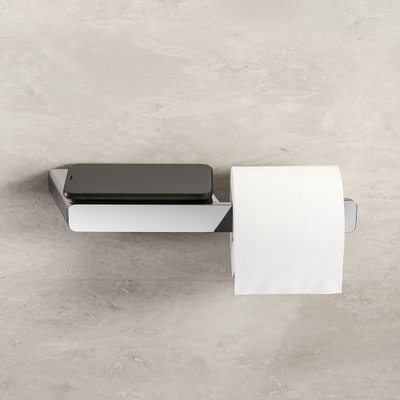 Geesa Shift Toiletrolhouder zonder klep met planchet Chroom