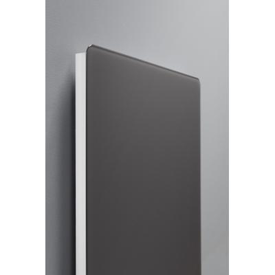 Royal plaza Kronos infrarood paneel 1185x585mm 600w mat antraciet - incl. 2 handdoekbeugels RVS - Zonder afstandsbediening - OUTLET UDEN