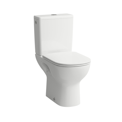 Laufen Lua duobloktoilet 36x65x42cm diepspoel zonder spoelrand PK zonder antikalkbehandeling Keramiek Pergamon