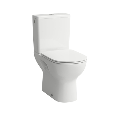 Laufen Lua duobloktoilet 36x65x42cm diepspoel zonder spoelrand AO zonder antikalkbehandeling Keramiek Pergamon