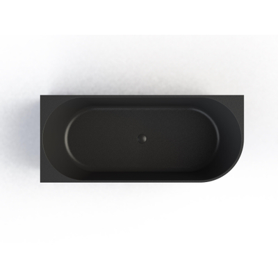 Royal Plaza Violeta Bad - hoekbad - 180x80cm - hoek links - mat zwart