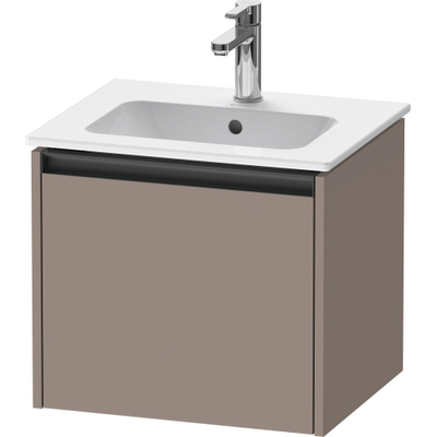 Duravit Ketho.2 wastafelonderkast 51x42x44cm geschikt voor 1 waskom Spaanplaat Basalt Mat