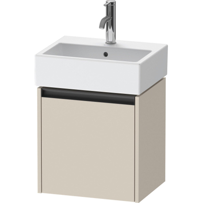 Duravit Ketho 2 wastafelonderbouwkast met 1 deur 43.4x33.8x44cm links, met greep antraciet taupe supermat